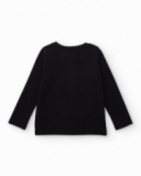Black long-sleeved t-shirt for boys with geometric print Black long-sleeved t-shirt for boys with geometric print