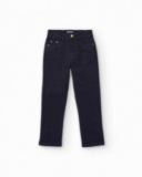 Navy blue denim pants for boys with classic five-pocket design Navy blue denim pants for boys with classic five-pocket design