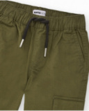 Boys' cargo pants in military green Boys' cargo pants in military green