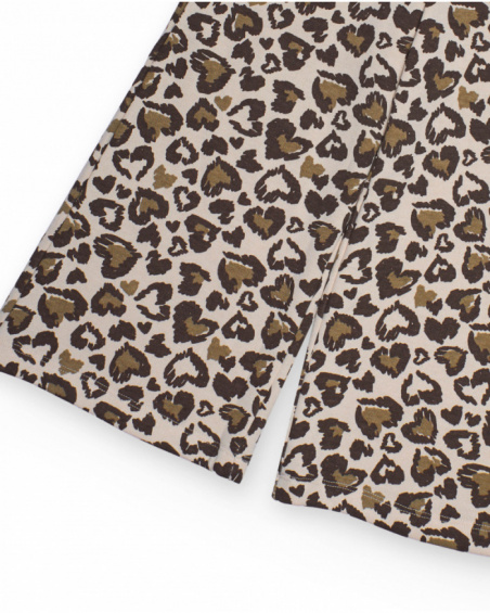 Wide-leg girls’ pants with animal print Wide-leg girls’ pants with animal print