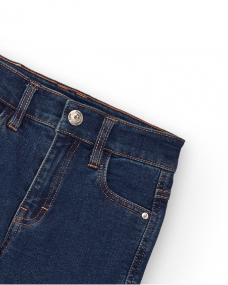 Flared denim cargo pants for girls Flared denim cargo pants for girls