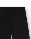 Black pants for girls with sequin floral appliqués Black pants for girls with sequin floral appliqués