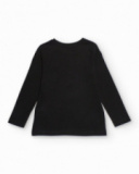 Black long-sleeve t-shirt for girls with “Wild Heart” graphic Black long-sleeve t-shirt for girls with “Wild Heart” graphic