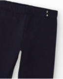 Legging para niña en azul marino con detalle metálico Legging para niña en azul marino con detalle metálico