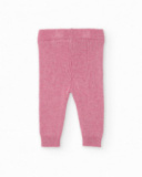 Two-piece set for girl in pink tones with decorative ruffles. Two-piece set for girl in pink tones with decorative ruffles.
