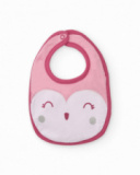 Two-pack of baby girl bibs in pink tones with animal prints Two-pack of baby girl bibs in pink tones with animal prints