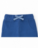 Three-piece baby boy outfit in blue and white tones with bird details Three-piece baby boy outfit in blue and white tones with bird details