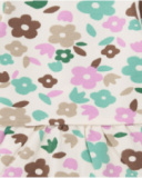 Long-sleeve dress for girl with pastel floral print Long-sleeve dress for girl with pastel floral print