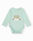 Two-pack of long-sleeve bodysuits for baby boy with sheep print Two-pack of long-sleeve bodysuits for baby boy with sheep print