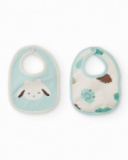 Baby boy bib set in aqua green with sheep design Baby boy bib set in aqua green with sheep design
