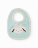 Baby boy bib set in aqua green with sheep design Baby boy bib set in aqua green with sheep design