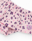 Girl’s outfit with ivory blouse featuring heart print and floral print bloomer shorts. Girl’s outfit with ivory blouse featuring heart print and floral print bloomer shorts.