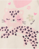 Set for newborn in pink tones with leopard print and hearts