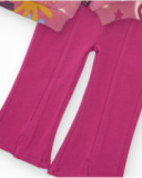 Set for girls with a pink sweatshirt featuring a fun print and flared pants. Set for girls with a pink sweatshirt featuring a fun print and flared pants.