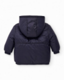 Reversible padded coat for boys with hood and space design Reversible padded coat for boys with hood and space design