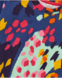 Girls' set with sweatshirt and leggings featuring colorful spot and flower print. Girls' set with sweatshirt and leggings featuring colorful spot and flower print.