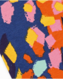 Neck warmer for girl in navy blue with colorful print Neck warmer for girl in navy blue with colorful print