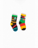 Multicolor socks for boy with vehicle-themed prints Multicolor socks for boy with vehicle-themed prints