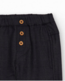 Dark grey trousers for boy with decorative buttons Dark grey trousers for boy with decorative buttons