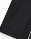Dark grey wide-leg pants for girls with paper bag waist Dark grey wide-leg pants for girls with paper bag waist