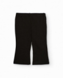 Girl’s black flared trousers with back pockets Girl’s black flared trousers with back pockets