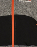 Hoodie for boys in heather gray with black and red details Hoodie for boys in heather gray with black and red details