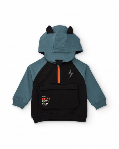 Hoodie with decorative ears for boys