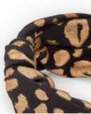 Girls' headband with gold leopard print Girls' headband with gold leopard print
