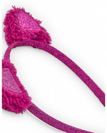 Girls' rigid headband with glitter pink ears Girls' rigid headband with glitter pink ears