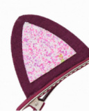 Ear-shaped hair clips for girls with pink glitter Ear-shaped hair clips for girls with pink glitter