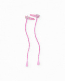 Hair clips for girls with pink braid and multicolored glitter crown Hair clips for girls with pink braid and multicolored glitter crown