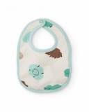 Baby boy bib set in aqua green with sheep design Baby boy bib set in aqua green with sheep design