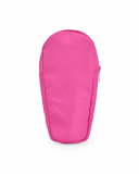 Pink pencil case for girl with cupcake and polka dot print. Pink pencil case for girl with cupcake and polka dot print.