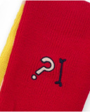 Multicolored scarf for boys with a fun design. Multicolored scarf for boys with a fun design.
