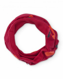 Neck warmer for girl in red with heart print Neck warmer for girl in red with heart print
