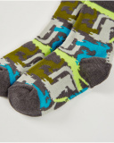 Sock pack for boys with dinosaur design and raised details. Sock pack for boys with dinosaur design and raised details.