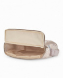 Portable travel highchair with giraffe print