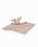 Baby giraffe comforter in extra-soft fabric with neutral tones