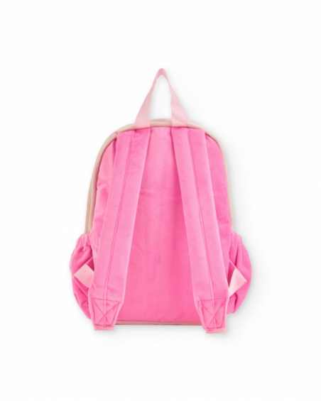 Pink children’s backpack with swan print