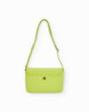 Girls’ lime green shoulder bag with heart detail Girls’ lime green shoulder bag with heart detail