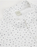 Boys’ white long-sleeve shirt with polka dot print Boys’ white long-sleeve shirt with polka dot print