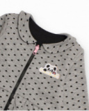Four-piece baby girl set with panda design, including jackets, t-shirt, and soft cotton pants. Four-piece baby girl set with panda design, including jackets, t-shirt, and soft cotton pants.
