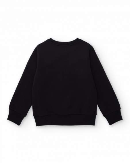 Black sweatshirt for boys with “Furious” print Black sweatshirt for boys with “Furious” print