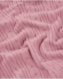 Girls’ pink hoodie with cable knit texture Girls’ pink hoodie with cable knit texture
