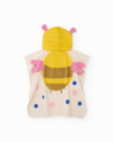 Knitted newborn hooded poncho towel