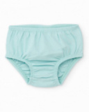 Knitted newborn dress with giraffe design