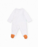 Knitted newborn romper with side closure