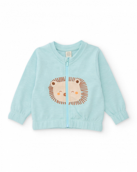 Three-piece knitted newborn set