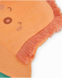 Newborn woven hat with lion design