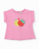 Knitted newborn set with raised front detail